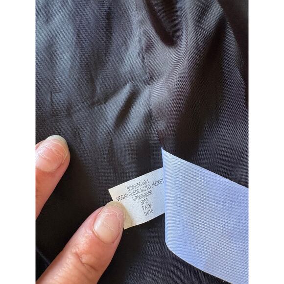 Banana Republic Women’s Olive Moto Jacket Vegan Suede XS - Picture 15 of 15